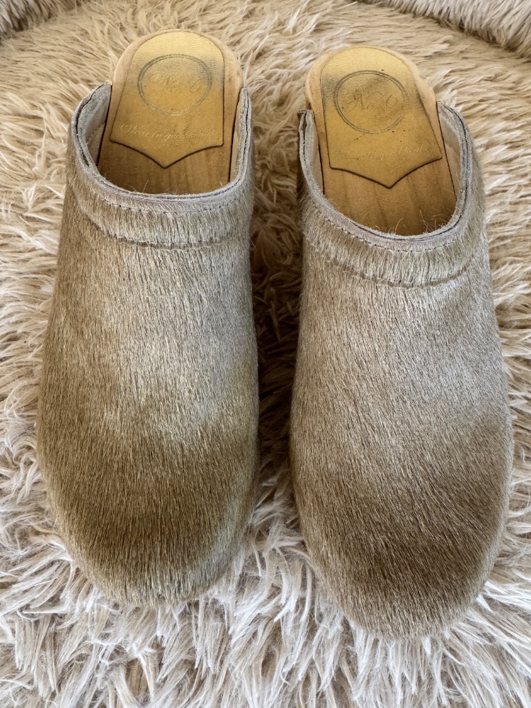 Like New No.6 Tan Suede Clogs With Wooden Heel — image 2 of 8